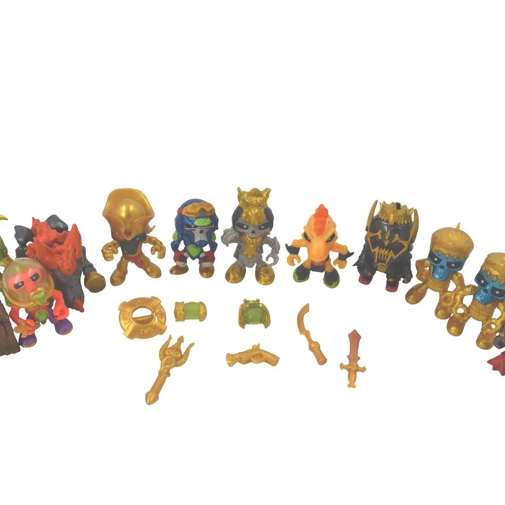 Treasure X Action Figure Lot Skeletons Monsters Gold Accessories‎